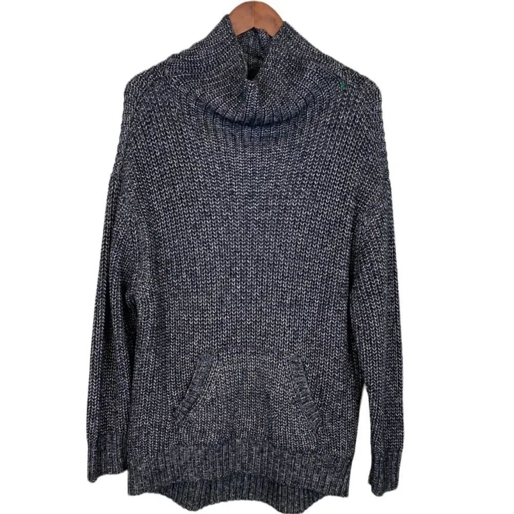 Lou & Grey Mock Neck Tunic Sweater Medium